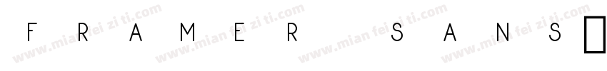 Framer Sans字体转换